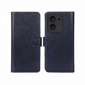 کیف گوشی ردمی Xiaomi Redmi A5 / Poco C71 مدل لپتاپی مگنتی محافظ لنز دار - رنگ سرمه ای
