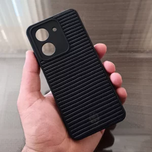 قاب گوشی شیاردار Golden Lion مدل RuggedLine مناسب Xiaomi Redmi A5 / Poco C71 – رنگ مشکی