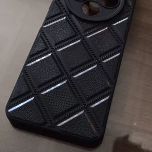 قاب گوشی مدل DiamondSafe F4 طرح لوزی با جای سیم‌کارت و سوزن Xiaomi Note 14C / Poco C75 / Redmi A4– رنگ مشکی