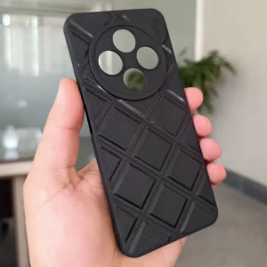 قاب گوشی مدل DiamondSafe F4 طرح لوزی با جای سیم‌کارت و سوزن Xiaomi Note 14C / Poco C75 / Redmi A4– رنگ مشکی