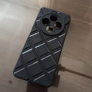 قاب گوشی مدل DiamondSafe F4 طرح لوزی با جای سیم‌کارت و سوزن Xiaomi Note 14C / Poco C75 / Redmi A4– رنگ مشکی