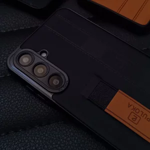 قاب گوشی Xiaomi Redmi 13x / Redmi 13 / Poco M6 4G مدل نگهدارنده انگشت کشی برند PULOKA - رنگ مشکی