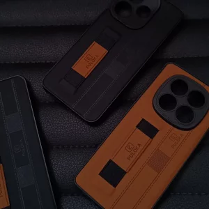 قاب گوشی Xiaomi Redmi 13x / Redmi 13 / Poco M6 4G مدل نگهدارنده انگشت کشی برند PULOKA - رنگ مشکی