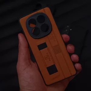 قاب گوشی Xiaomi Redmi 14C / Redmi A4 / Poco C75 مدل نگهدارنده انگشت کشی برند PULOKA - رنگ مشکی