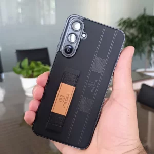 قاب گوشی Xiaomi Redmi 14C / Redmi A4 / Poco C75 مدل نگهدارنده انگشت کشی برند PULOKA - رنگ مشکی