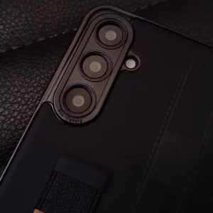 قاب گوشی Samsung Galaxy A16 مدل نگهدارنده انگشت کشی برند PULOKA - رنگ مشکی