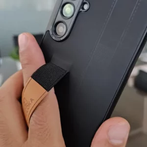 قاب گوشی Samsung Galaxy A16 مدل نگهدارنده انگشت کشی برند PULOKA - رنگ مشکی