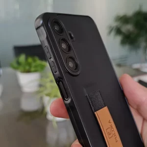 قاب گوشی Samsung Galaxy A16 مدل نگهدارنده انگشت کشی برند PULOKA - رنگ مشکی