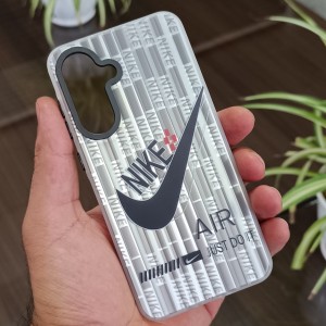 قاب هولوگرامی Samsung Galaxy A56 / A36 طرح نایک با فریم مات، ضد خش و ضد ضربه