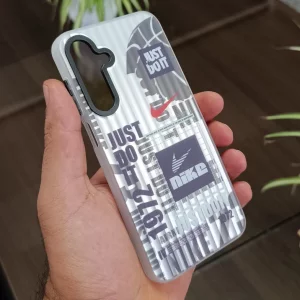 قاب هولوگرامی Samsung Galaxy A16 طرح نایک با فریم مات، ضد خش و ضد ضربه