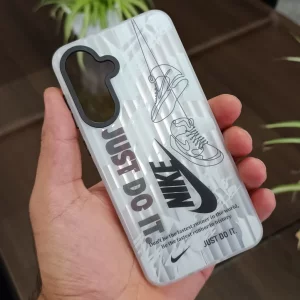 قاب هولوگرامی Samsung Galaxy A65 / A36 طرح نایک با فریم مات، ضد خش و ضد ضربه