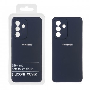 قاب گوشی مدل سیلیکونی محافظ لنز دار مناسب Samsung Galaxy A56 / A36 - رنگ سرمه ای