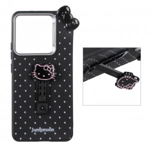 قاب گوشی سیلور لنز Hello Kitty  استنددار برای Xiaomi Redmi Note 14 4G - مشکی