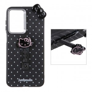 قاب گوشی سیلور لنز Hello Kitty  استنددار برای Samsung Galaxy A56 / A36 - مشکی