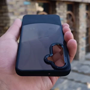 قاب دوتیکه چرمی شفاف دودی مناسب گوشی موبایل Samsung Galaxy A26