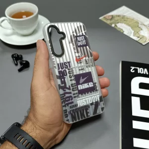 قاب هولوگرامی Samsung Galaxy A16 طرح نایک با فریم مات، ضد خش و ضد ضربه