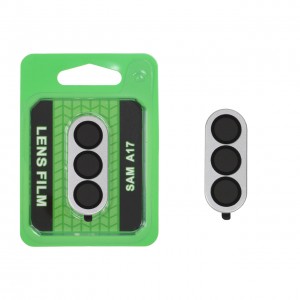 محافظ لنز رینگی  مدل شیشه ای فلزی  اورجینال Samsung Galaxy A17 - رنگ نقره ای