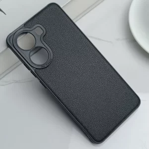 قاب Tpu طرح چرم Xiaomi Poco X7 Pro - رنگ مشکی