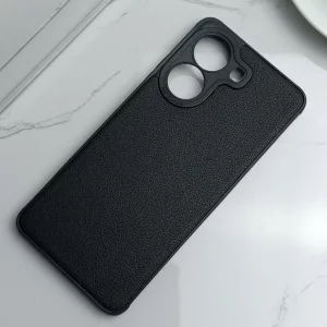 قاب Tpu طرح چرم Xiaomi Poco X7 Pro - رنگ مشکی