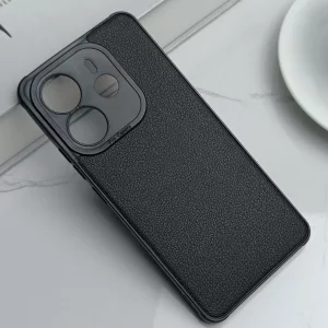 قاب Tpu طرح چرم Xiaomi Poco X7 Pro - رنگ مشکی