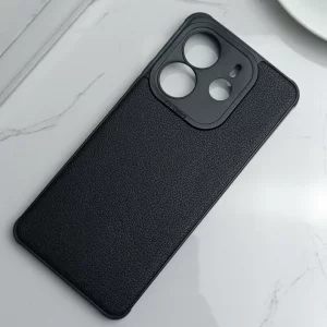 قاب Tpu طرح چرم Xiaomi Poco X7 Pro - رنگ مشکی
