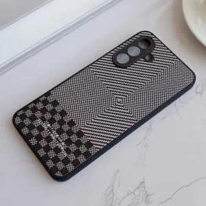 قاب گوشی محافظ لنز دار Samsung Galaxy A26  طرح چهارخانه شطرنجی کلاسیک Classic Twist
