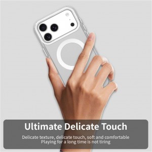 قاب شفاف Apple iPhone 17  با قابلیت شارژ بی سیم MagSafe اورجینال (پک دار)