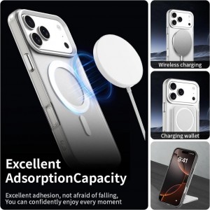 قاب شفاف Apple iPhone 17  با قابلیت شارژ بی سیم MagSafe اورجینال (پک دار)