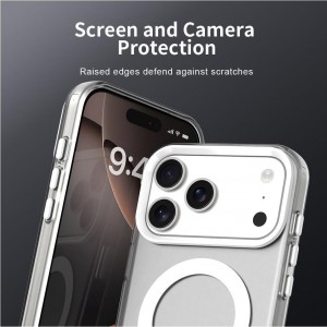 قاب شفاف Apple iPhone 17 Pro با قابلیت شارژ بی سیم MagSafe اورجینال (پک دار)