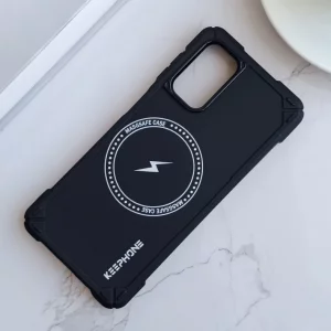 قاب کیپ فون مدل ایربگ دار طرح مگسیف Samsung Galaxy A13 4G / A13 5G / A04s - رنگ مشکی