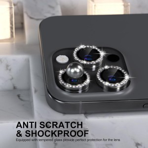 محافظ لنز دوربین iphone 16 Pro نگین دار