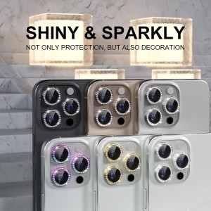 محافظ لنز دوربین iphone 16 Pro نگین دار