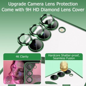 قاب گوشی الکتروپلیتد سامسونگ Samsung Galaxy S24 FE رنگ مشکی عقیق