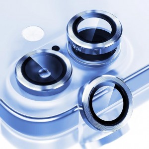 محافظ لنز دوربین  اپل iPhone 16 مدل رینگی شیشه ای آلومینیومی