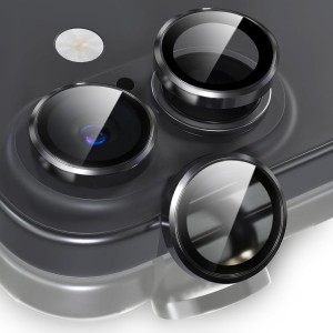 محافظ لنز دوربین  اپل iPhone 16 مدل رینگی شیشه ای آلومینیومی