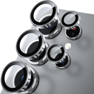 محافظ لنز دوربین Samsung Galaxy S25 Ultra مدل رینگی شیشه ای آلومینیومی