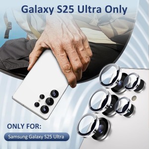 محافظ لنز دوربین Samsung Galaxy S23 / S23 FE مدل رینگی شیشه ای آلومینیومی