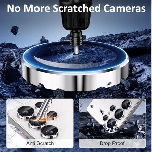 محافظ لنز دوربین Samsung Galaxy S23 / S23 FE مدل رینگی شیشه ای آلومینیومی