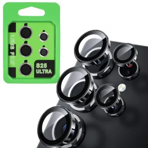 محافظ لنز دوربین Samsung Galaxy S25 Ultra مدل رینگی شیشه ای آلومینیومی