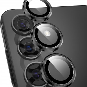 محافظ لنز دوربین Samsung Galaxy S25 Ultra مدل رینگی شیشه ای آلومینیومی