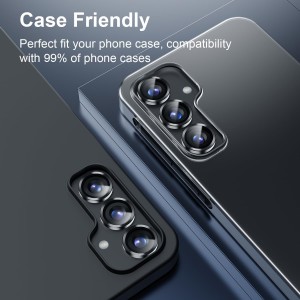 محافظ لنز دوربین Samsung Galaxy S25 Ultra مدل رینگی شیشه ای آلومینیومی