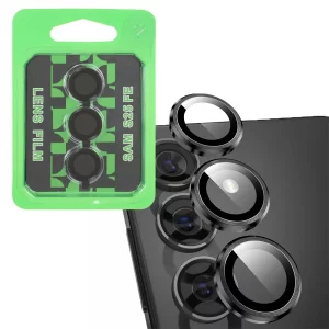 محافظ لنز دوربین S25 FE مدل رینگی شیشه ای آلومینیومی