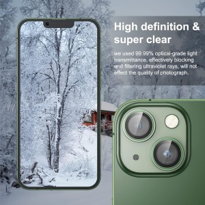 محافظ لنز دوربین Apple iphone 13 / 12 Pro Max مدل رینگی شیشه ای آلومینیومی