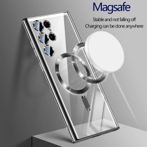 قاب گوشی الکتروپلیتد سامسونگ Samsung Galaxy S25 Ultra رنگ مشکی