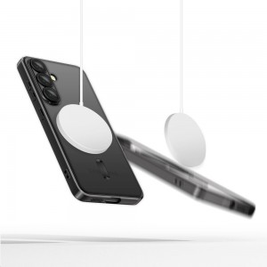 قاب گوشی الکتروپلیتد سامسونگ Samsung Galaxy A55 رنگ مشکی عقیق