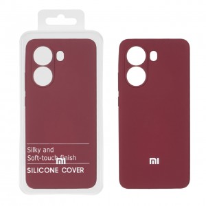 قاب سیلیکونی پاک کنی اورجینال Poco X7 Pro - زرشکی