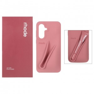 قاب سیلکونی اورجینال rhode با ست لیپ گلاس Galaxy A56/ A36 - کالباسی