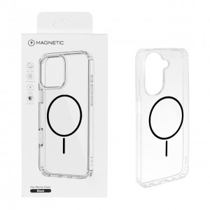 قاب اورجینال Magnetic دور ژله ای MagSafe مناسب شیائومی  Redmi A5 / Poco C71 - مشکی