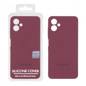 قاب سیلیکونی Galaxy A06 پاک کنی اورجینال - رنگ عنابی