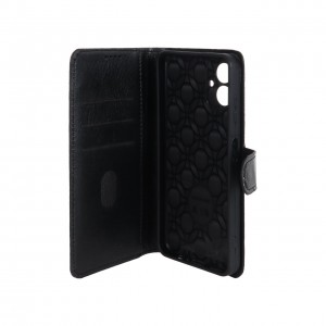 کیف سامسونگ Galaxy A06 چرمی مگنتی - رنگ مشکی